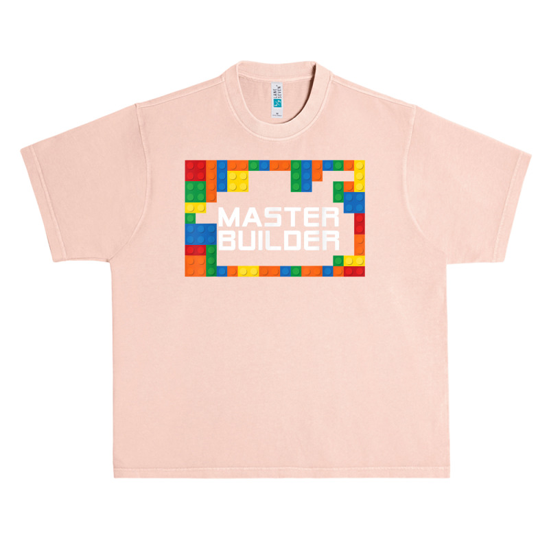 Master Builder Engineer Big Building Blocks Build Children T Shirt Urban Heavy T-shirt | Artistshot