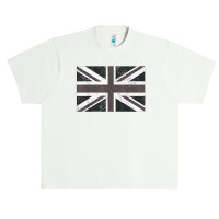 Distressed Black And White British Flag Great Britain Flag T Shirt Urban Heavy T-shirt | Artistshot