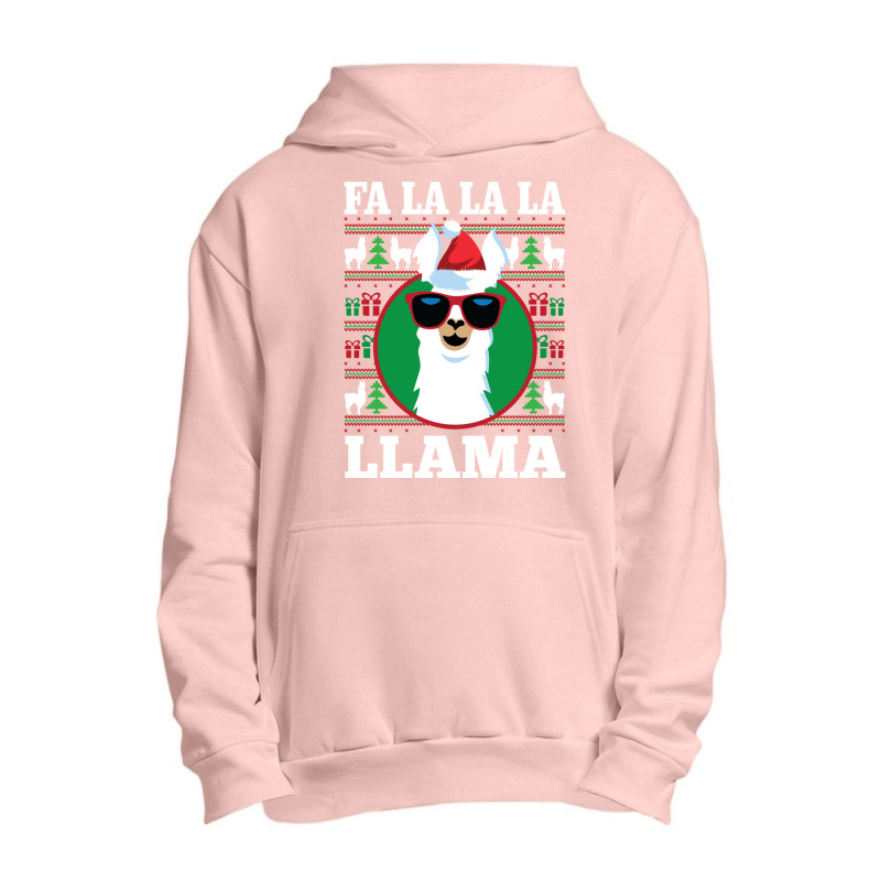 Fa La La Llama Ugly Christmas Long Sleeve Shirt Urban Pullover Hoodie | Artistshot