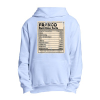 Franco Nutrition Facts Funny Name Humor Nickname T Shirt Urban Pullover Hoodie | Artistshot