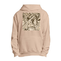 Cream Chocolate Abstract Marble Urban Pullover Hoodie | Artistshot