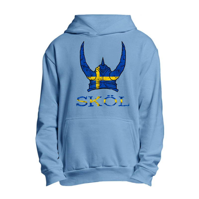 Skol Swedish Viking Helmet Sweden Nordic Northman Swede T Shirt Urban Pullover Hoodie | Artistshot