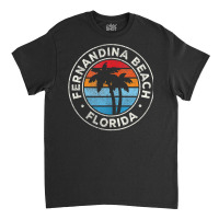 Fernandina Beach Florida Fl Vintage Graphic Retro 70s Tank Top Classic T-shirt | Artistshot