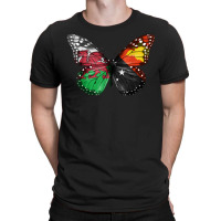 Welsh Papua New Guinean Flag Butterfly T Shirt T-shirt | Artistshot