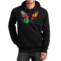 Welsh Papua New Guinean Flag Butterfly T Shirt Unisex Hoodie | Artistshot