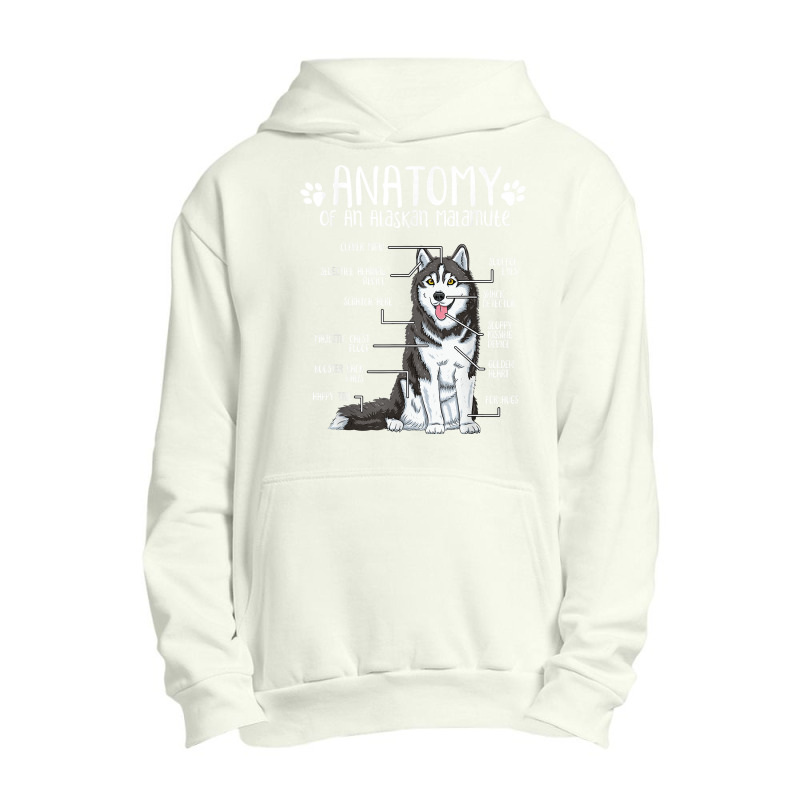 Funny Anatomy Alaskan Malamute Dog Lover T Shirt Urban Pullover Hoodie | Artistshot