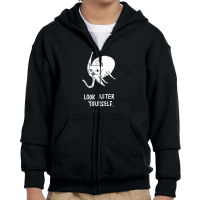 Look After Yourself Youth Zipper Hoodie | Artistshot