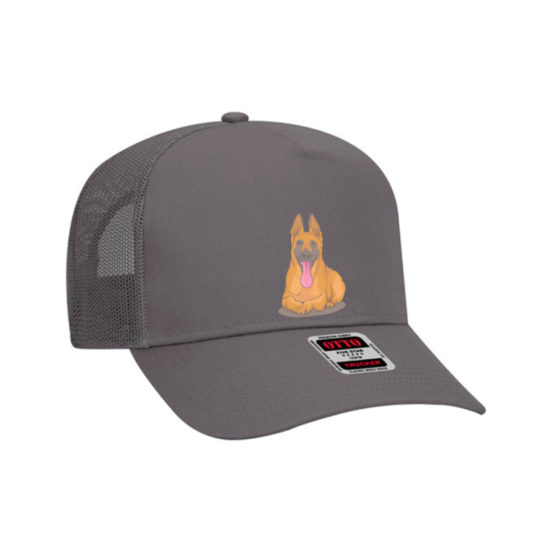 Belgian Shepherd Malinois T Shirtbelgian Malinois Shepherd Dog Gift Id Mesh Back Trucker Hat by ayla73559 | Artistshot