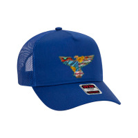 Thunderbird With Usa Flag And Sunflowers Mesh Back Trucker Hat | Artistshot