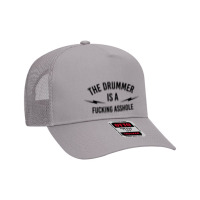 The Drummer Is A Fucking Asshole Mesh Back Trucker Hat | Artistshot