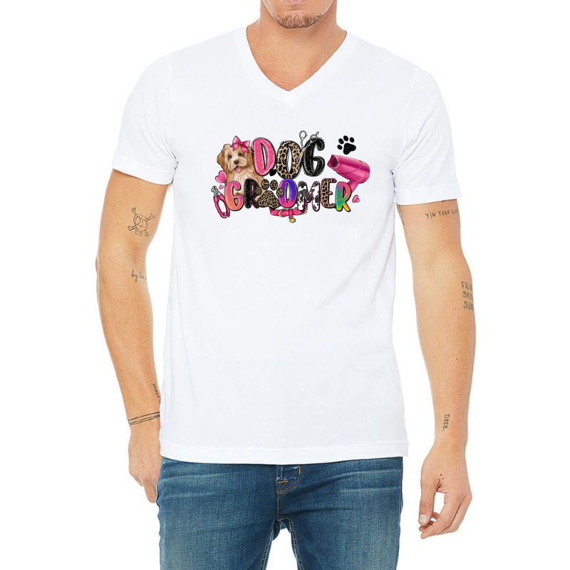 Dog Groomer V-neck Tee | Artistshot