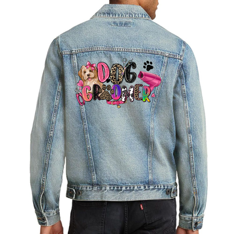 Dog Groomer Men Denim Jacket | Artistshot