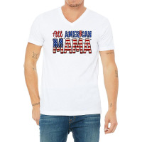 All American Mama Zillion V-neck Tee | Artistshot