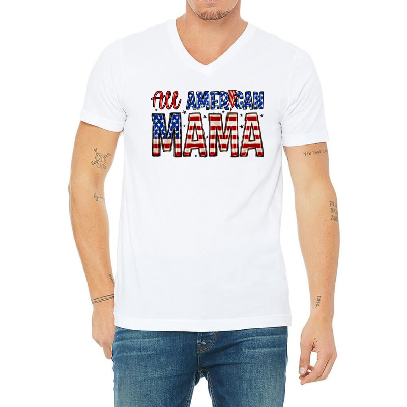 All American Mama Zillion V-neck Tee | Artistshot