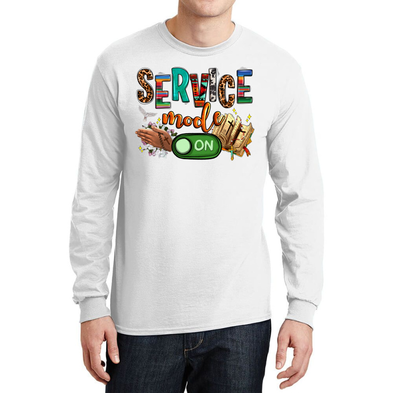 Service Mode On Woman Version Long Sleeve Shirts | Artistshot