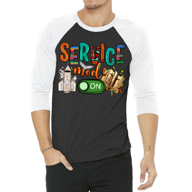 Service Mode On 3/4 Sleeve Shirt | Artistshot