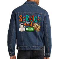 Service Mode On Men Denim Jacket | Artistshot