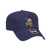 American Football Player Owl Bird Patriotic Animal Owl Lover Adjustable Baseball Cap | Artistshot