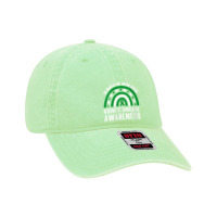 Womens In March We Wear Green Rainbow Kidney Disease Awareness V Neck  Dyed Cap | Artistshot