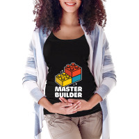 Master Builder Building Blocks Brick Maternity Scoop Neck T-shirt | Artistshot