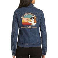 Best Cocker Spaniel Mom Ever Mom Gift Mother's Day Ladies Denim Jacket | Artistshot