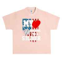 My Heart Belongs To A Soldier Shirt Us Military Soldier T Shirt Urban Heavy T-shirt | Artistshot