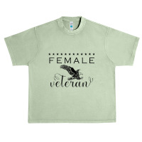 Womens Female Veteran Gift Women Girls Retired Military Soldiers V Nec Urban Heavy T-shirt | Artistshot