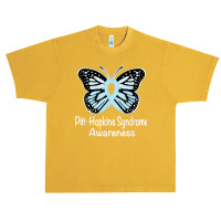 Pitt Hopkins Syndrome Awareness Warrior Light Blue Ribbon T Shirt Urban Heavy T-shirt | Artistshot