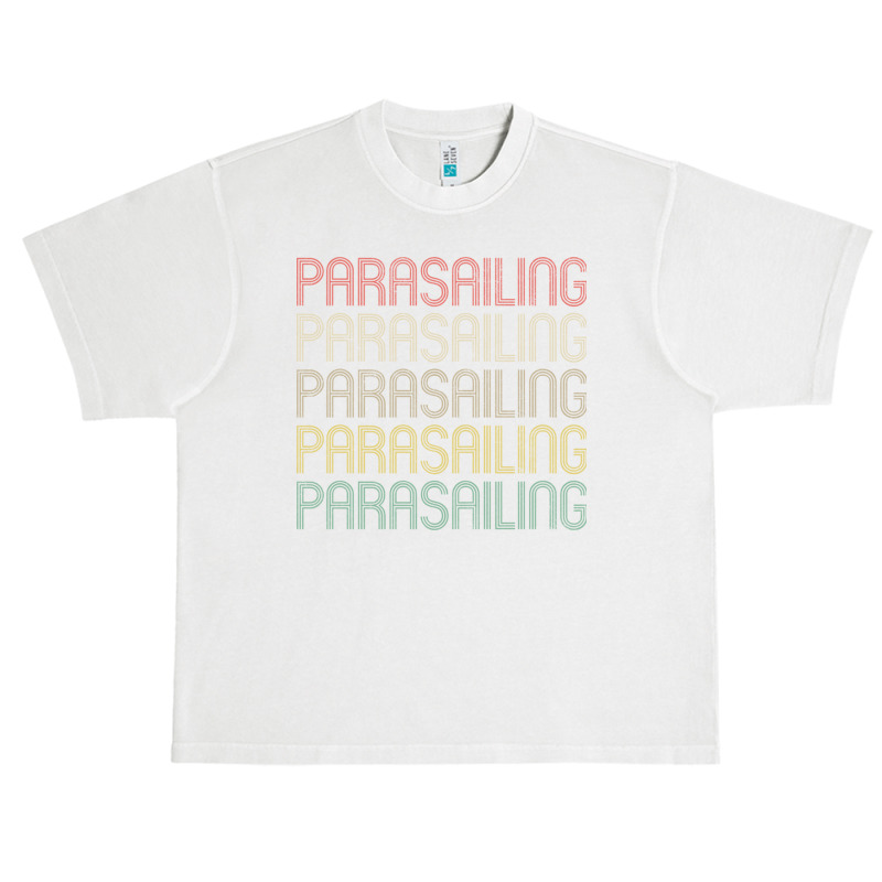 Retro Style Parasailing Design Urban Heavy T-shirt by cm-arts | Artistshot