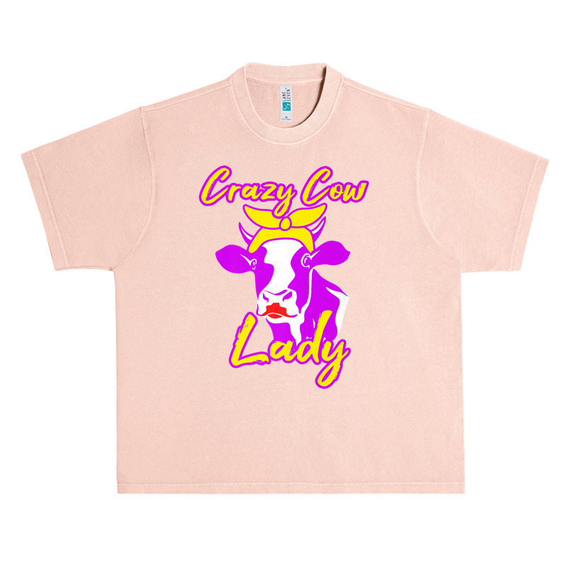 Cow Crazy Lady T Shirt Dairy Farmer Whisperer Gift Women Urban Heavy T-shirt | Artistshot