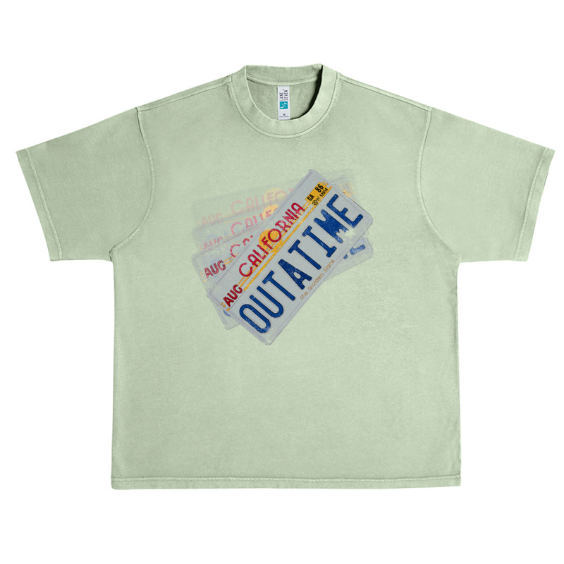 Back To The Future License Plate, Distressed   Back To The Future Urban Heavy T-shirt by larsbeelzebub | Artistshot