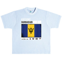 Awesome Barbadian Since 1987   Barbadian 35th Birthday T Shirt Urban Heavy T-shirt | Artistshot