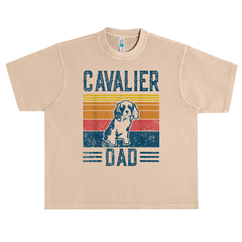 Dog  Cavalier King Charles Spaniel   Vintage Cavalier Dad T Shirt Urban Heavy T-shirt | Artistshot