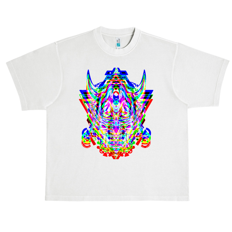 Samurai Mask Anime Demon Bushido Warrior Aesthetic Japanese T Shirt Urban Heavy T-shirt by cm-arts | Artistshot