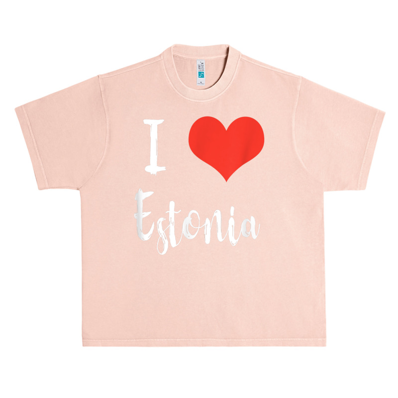 I Love Estonia T Shirt Urban Heavy T-shirt | Artistshot