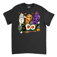 Boo American Sign Language Asl Deaf Halloween Costume Classic T-shirt | Artistshot