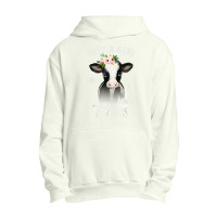 Funny Gift Watercolor Just A Girl Who Loves Cows Urban Pullover Hoodie | Artistshot