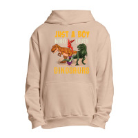 Just A Boy Who Loves Dinosaurs Young Paleontologist Urban Pullover Hoodie | Artistshot