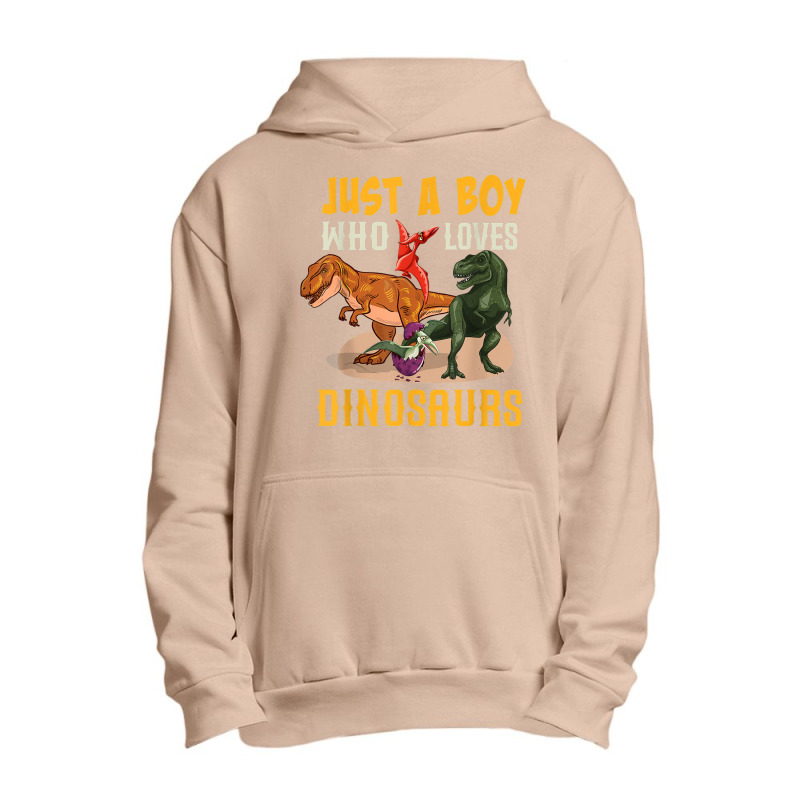 Just A Boy Who Loves Dinosaurs Young Paleontologist Urban Pullover Hoodie by Juan-Design | Artistshot