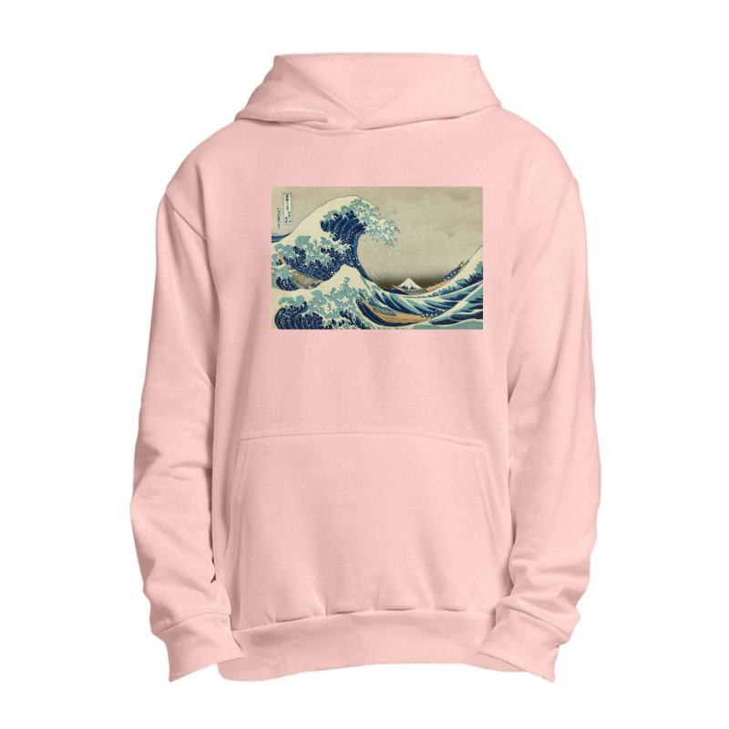 Great Wave Off The Coast Of Kanagawa By Katsushika Hokusai Urban Pullover Hoodie by acesenpaii | Artistshot