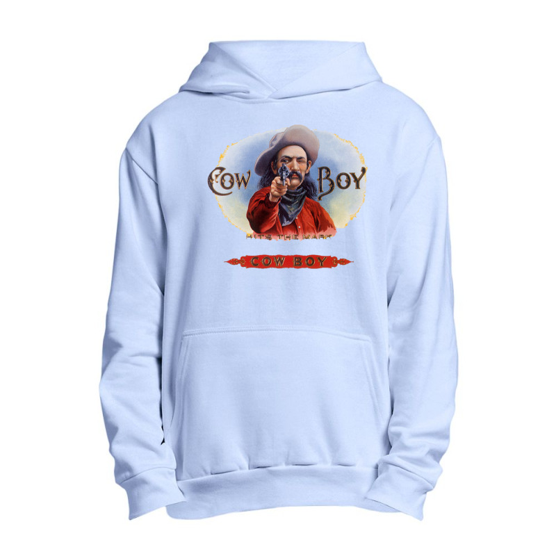 Vintage Cowboy Cigar Label Art Urban Pullover Hoodie by acesenpaii | Artistshot