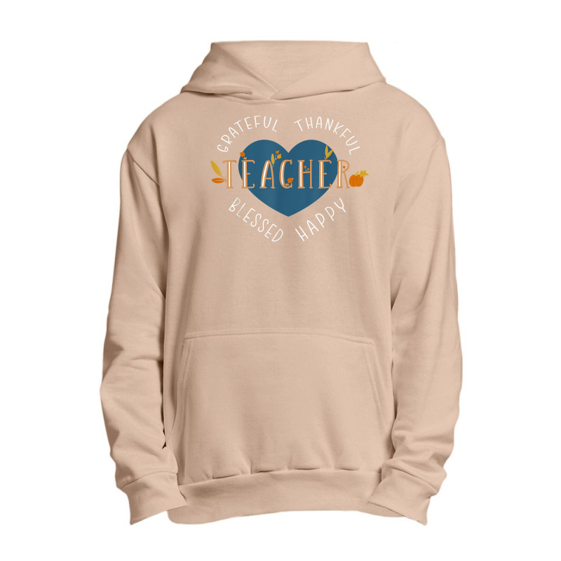 Thankful Thanksgiving Teacher T Shirt Urban Pullover Hoodie | Artistshot