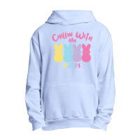 Chillin With My Peep   Easter Bunny Urban Pullover Hoodie | Artistshot