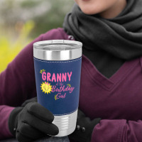 Granny Of Sunshine 1st Birthday Sunshine Girl Birthday T Shirt Leatherette Tumbler | Artistshot