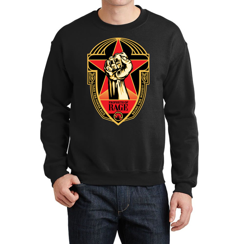 Prophets Of Rage Poster Crewneck Sweatshirt by rummily_royal | Artistshot