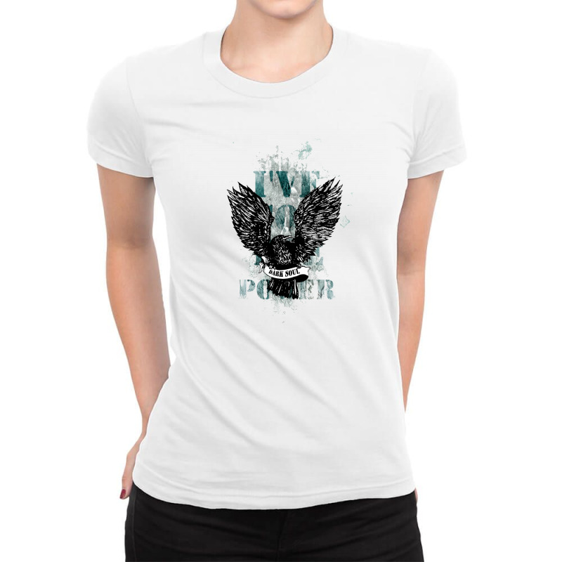 Dark Soul Ladies Fitted T-Shirt by Disgus_Thing | Artistshot