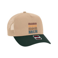 Mama Mommy Mom Bruh Vintage Leopard Boys Girls Kids Mesh Back Trucker Hat | Artistshot