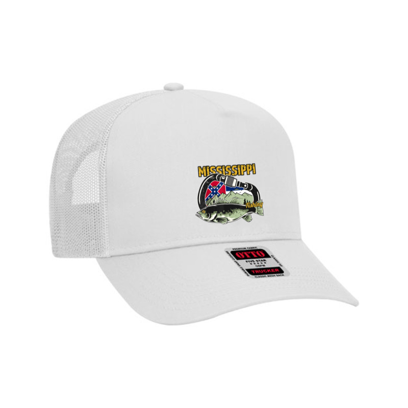 Carabiner Mississippi Fishing Mesh Back Trucker Hat | Artistshot