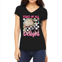 First Of All I'm A Delight Women's V-neck T-shirt | Artistshot