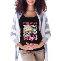 First Of All I'm A Delight Maternity Scoop Neck T-shirt | Artistshot